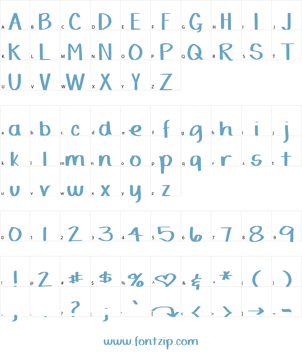 DJB Yard Sale Marker Font Character